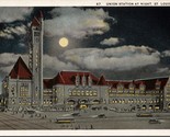Union Station at Night St. Louis MO Postcard PC573 - $4.99