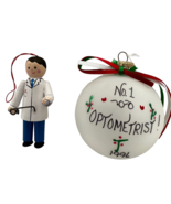 Eye Doctor Hanging Ornaments Handmade Optometrist Optician Glasses Vtg 90s - $14.00