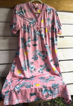 NWT Wm. XXL Tropical Muu Muu lounge Dress Nightgown Plus Size Pineapple ... - £23.11 GBP