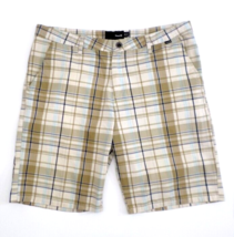 Hurley Men&#39;s Casual Walking Shorts (37&quot; waist) Plaid 60/40 - £10.87 GBP