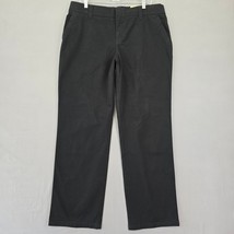 Sonoma Women Pants Size 16 Black Average Straight Chino Original Fit High Rise - £16.13 GBP