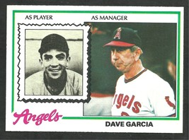 California Angels Dave Garcia 1978 Topps Baseball Card 656 nr mt - £0.39 GBP