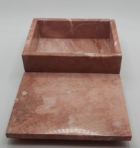 CRYSTALS  Pakistan Marble Rose Quartz Color Set Square Box, Cup, Wand, Sm Bowl - £35.04 GBP