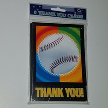 NEW Baseball Thank You Cards (Blank Inside) Softball Sports Team Birthday Coach - $6.69
