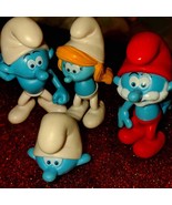 Fun vintage Smurf family heads and bodies pull off so you can attach hea... - £19.46 GBP