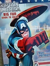 Marvel Captain America Big Fun Book to Color ~ True Patriot - £5.49 GBP