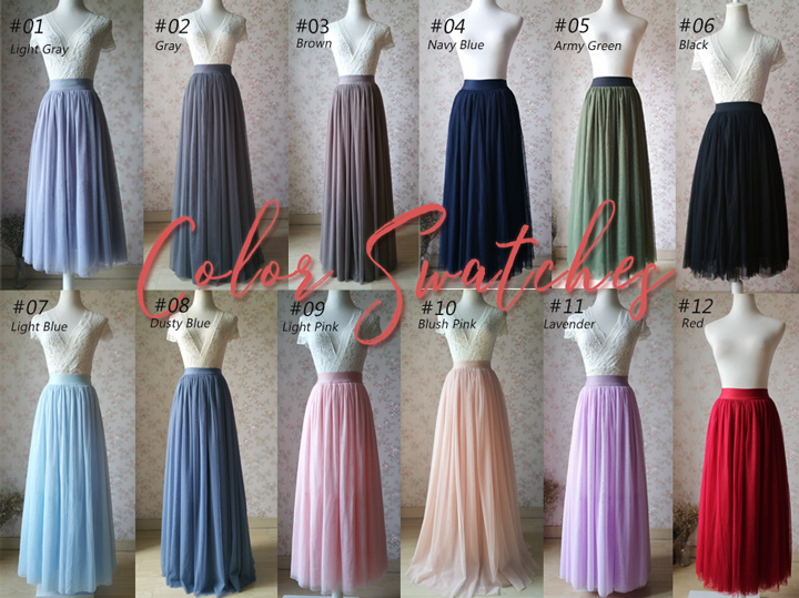 Tulle color swatche ldh 0419