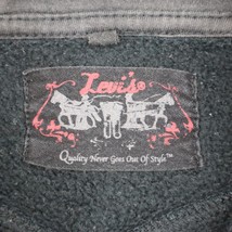Levis Sweater Womens L Black California Zipped Pocket Casual Full Zip Ho... - $29.68