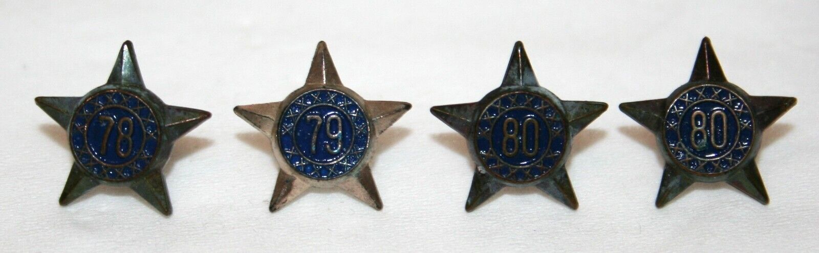 Primary image for Vintage AMERICAN LEGION Membership Year Star Lapel/Hat Pins 1978 1979 1980