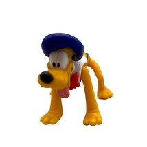 Disney Pluto French Hat Dog Toy Jointed 3.5&quot; Collectible PVC - £6.13 GBP