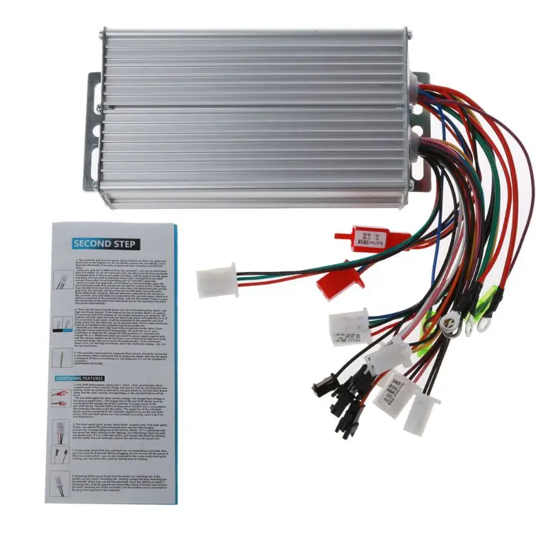 36V-48V 500W 12Pipe Wire Brushless Motor Controller for Electric Bike Tricycle - £23.11 GBP