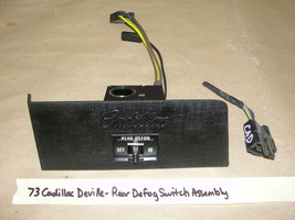 *TESTED* 73 Cadillac Deville REAR WINDOW DEFOG DEFROSTER SWITCH DASH BEZEL - $74.24