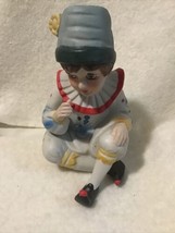 Circus Clown Rotating Motion Music Box Vintage Porcelain 7.5&quot; Height  (C... - £17.35 GBP