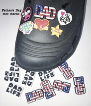 Father&#39;s Day shoe charms, unbranded, dad, grandpa, gifts, shoe clips - $1.50+