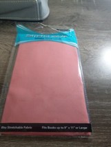 KITTRICH - Stretchable Fabric Book Covers Jumbo Size -9&quot;x 11&quot; or larger Pink - £10.42 GBP