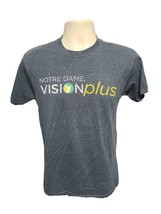 University of Notre Dame Vision Plus Adult Small Gray TShirt - £11.68 GBP