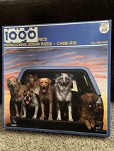 Vintage 1989 1000 Pc Puzzle “All Aboard” Dogs In Car American Publishing... - $27.69