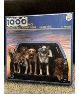 Vintage 1989 1000 Pc Puzzle “All Aboard” Dogs In Car American Publishing... - £21.78 GBP