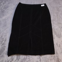 Mr &amp; Mrs MacLeod Skirt Women 36 Black Lightweight Casual Straight Corduroy - $18.47