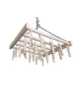 25 CLOTHES PIN LAUNDRY DRYING RACK - Amish Handmade Clothes Hanger USA - $1,356.87 MXN