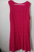 Apt. 9 Dress Womens Size Large Pink Sleeveless Lace Over Lining Spring C... - $15.84