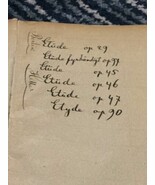 Antique French Etudes Bertini Stephen Heller 1800s Bound Collection Music  - $67.70 CAD