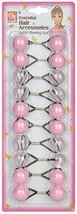 BeautyTown Twinbead Bubble Ponytail Holders, 20mm, 10pcs (Clear, Pink) - $160.88 MXN