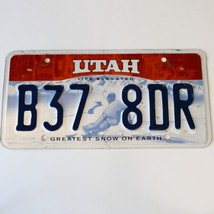  United States Utah Greatest Snow On Earth Passenger License Plate B37 8DR - £12.96 GBP