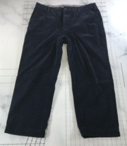 Brooks Brothers Corduroy Pants Mens 40x30 Navy Blue Cotton Straight Leg ... - $27.74