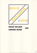 Lawrence Weiner Homage To Vincent Van Gogh, 1990 - £199.05 GBP