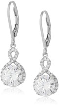 Swarovski Infinity Crystal Drop Earrings - Silver Gold - $29.99