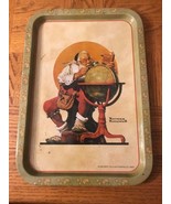 Norman Rockwell Vintage Christmas Platter-Rare Vintage-SHIPS N 24 HOURS - €21,58 EUR