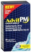 Advil PM Ibuprofen 200 mg Liqui-Gels *03/2027* 80ct - $17.99