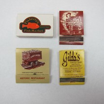 4 Matchbook Covers Flahertys, Spengers Fish Grotto, Lost Mine, Gildas Ca... - £15.84 GBP