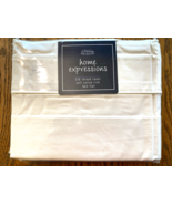JC Penny 230 Thread Count Blend Twin Flat Sheet Brand New Solid Ivory Color USA - €12,74 EUR