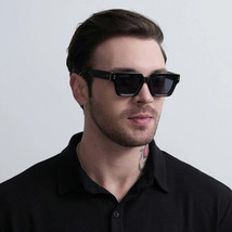 Ruiao 2024 Designer Black Square Sunglasses for Men  Women - $27.00