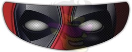 Deadpool Perforated Motorcycle Helmet Visor Tint Shield Sticker Decal - $22.95