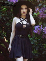 Pentagram Strap Gothic Dress - £20.47 GBP+