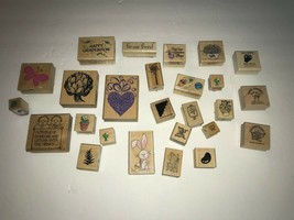 Vintage and Assorted Wood Stamps - $44.55