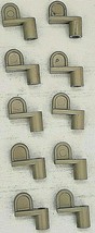 3/8&quot; Sunscreen Clips Almond PACK OF 10 Window Screen Metal Diecast Die C... - $9.90