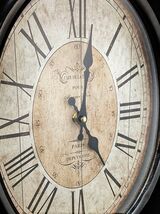 table clock battery operated 13.5" H x 9.5" W x 2" D image 2