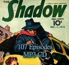 The Shadow Radio Show 1937-1941 MP3-CD | 107 Episodes | Usa Made | Same Day Ship - £7.90 GBP