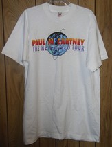 Paul McCartney Concert Shirt Vintage 1993 New World Tour Single Stitched X-LARGE - $164.99