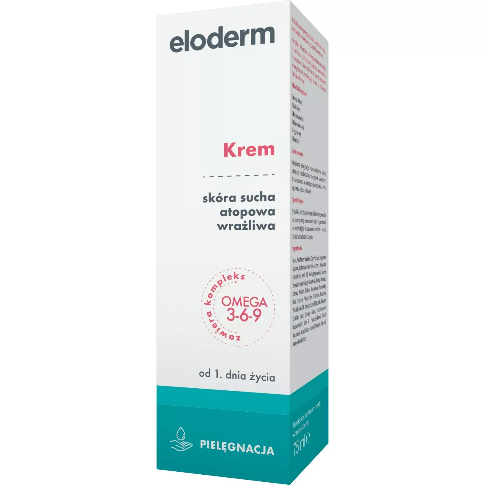 Eloderm Omega 3-6-9 Cream From 1ST Day Of Birth 75ml Hypoallergenic - £16.44 GBP