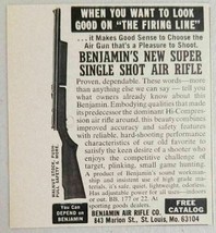 1978 Print Ad Benjamin Single Shot Air Rifles Made in St Louis,MO - £6.51 GBP