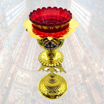 Oil Lamp Cross Anim Zinc Alloy Orthodox Church Christian Decoration Supplies - £195.82 GBP