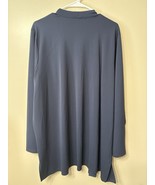 Womens 2XL Talbots Business Style Open Front Blazer Type Navy Long Sweater - $41.03 CAD