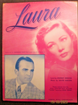 Gene Tierney : (Laura) ORIG,1944 Movie Sheet Music (Classic) - £92.99 GBP