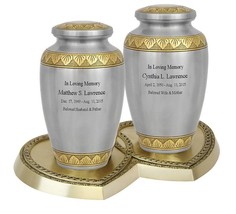 Dignity Pewter And Gold Companion Urns - $299.95