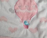 Child of Mine Carter&#39;s Hot Air Balloon Baby Blanket Pink White Blue Bird... - $39.55